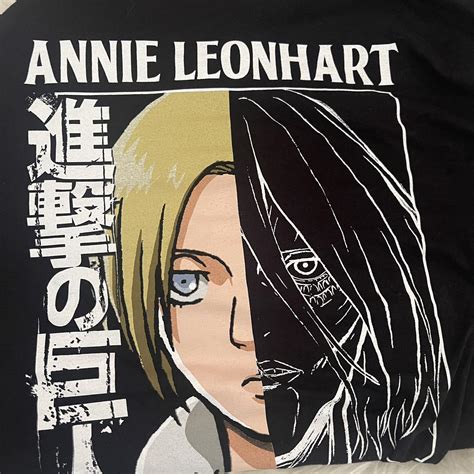 official attack on titan annie leonhart graphic... - Depop