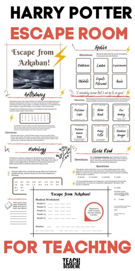 Harry Potter Escape Room for Teaching - Teach Beside Me