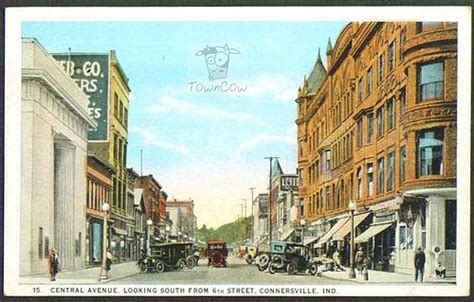 Central Ave. | Old photos, Connersville indiana, Street view