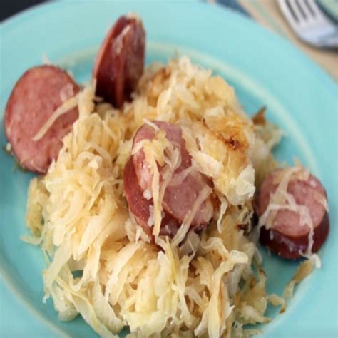 Kielbasa and sauerkraut