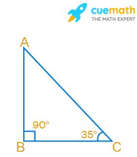 In a right-angled triangle if an angle measures 35°, then find the ...