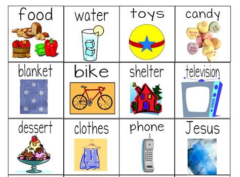 “Needs Versus Wants” Worksheets & Object Lesson for Children | Object ...