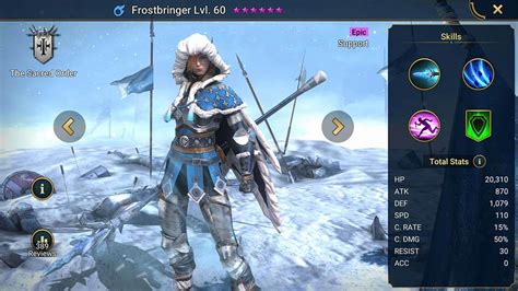 Frostbringer Guide: Skills, Best Gears & Masteries | Champions