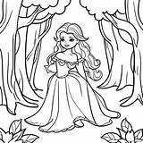 Dark Beauty Enchanted Forest Coloring Page 52694 41680 sketch template