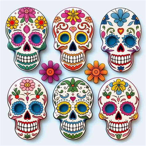 Dia De Los Muertos Skull Art - Etsy Ireland