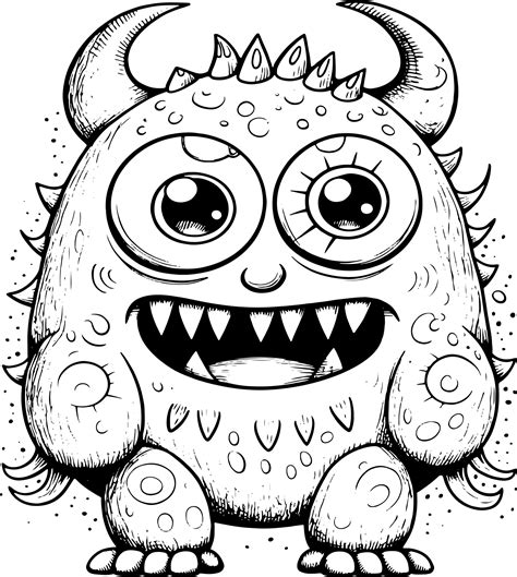 Monster Coloring Book: Cute Monster Coloring Pages for Kids | Made By Teachers