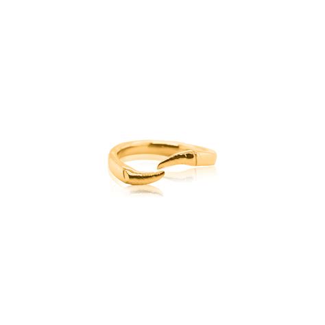 24Kt Gold Rhino Horn Ring – Nebü Gold