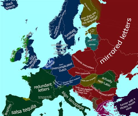 European Languages according to the Dutch - Vivid Maps