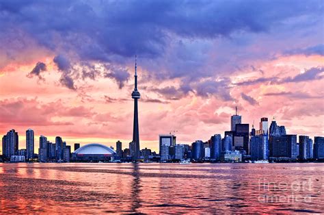 Toronto Sunset Skyline Photograph by Elena Elisseeva