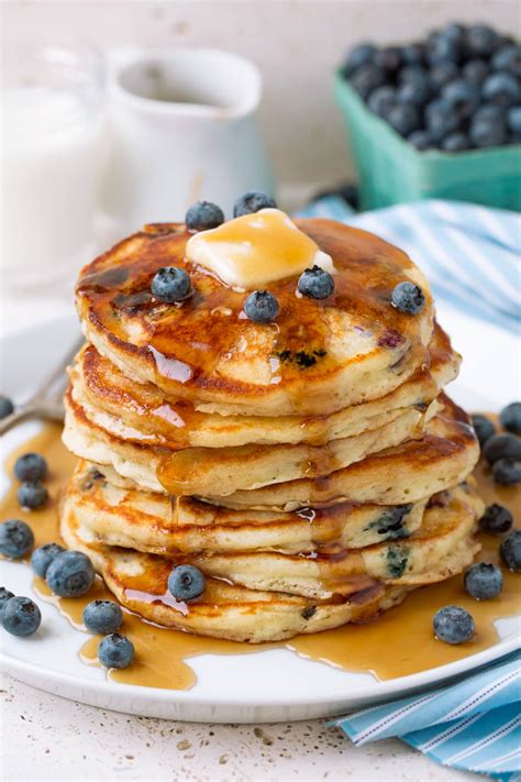Fluffy Blueberry Pancakes (the Best!) - Cooking Classy