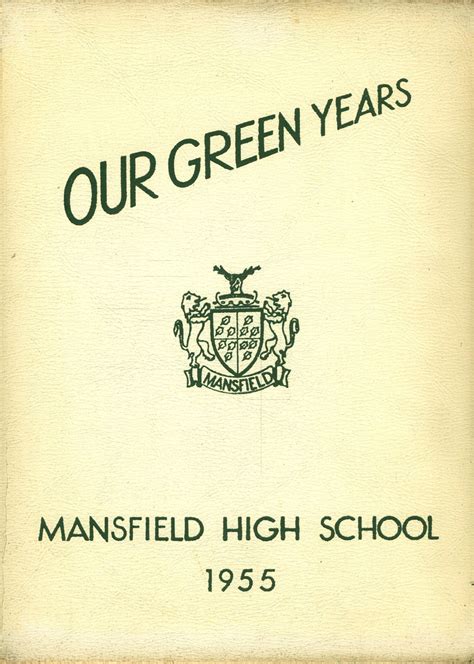 1955 yearbook from Mansfield High School from Mansfield, Massachusetts