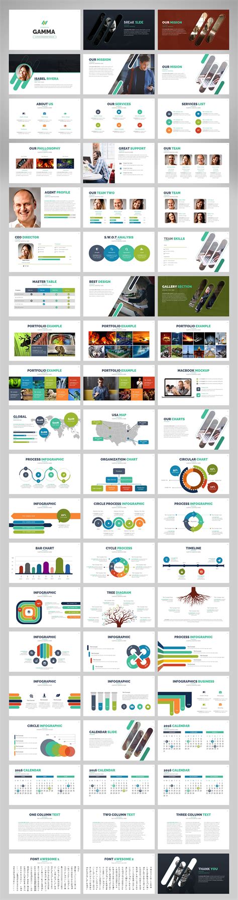 Gamma | Powerpoint Template | Powerpoint presentation templates ...