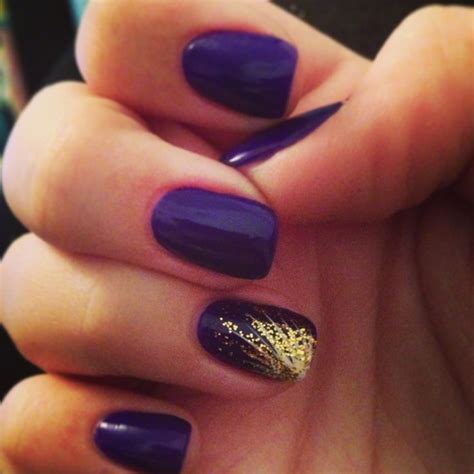 Purple gold nails | NaiLs.... | Pinterest | Gold nail designs, Purple nail art, Purple nail designs