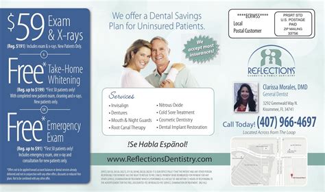 Image result for samples of dental postcards | Dental posts, Dental savings, Dental