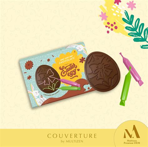 DIY Decorated Chocolate Egg | CouvertureByMultizen