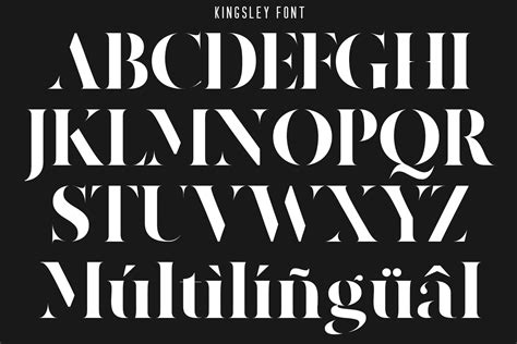 Kingsley - Modern Stencil Font - 177 Studio