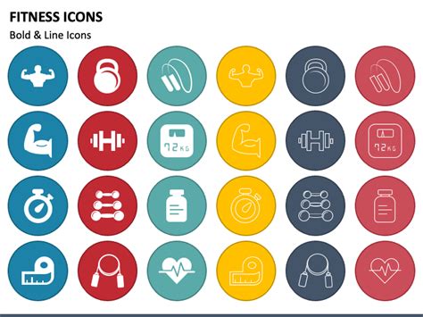 Fitness Icons PowerPoint Template - PPT Slides