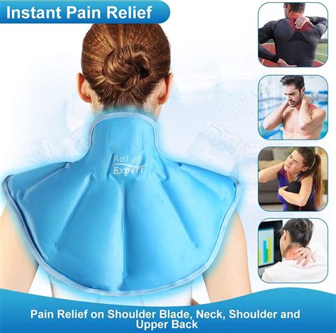 Relief Expert Neck Ice Pack Wrap - Reusable Cold Pack for Neck ...