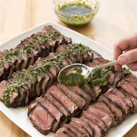 Charcoal-Grilled Argentine Steaks with Chimichurri Sauce | America's Test Kitchen