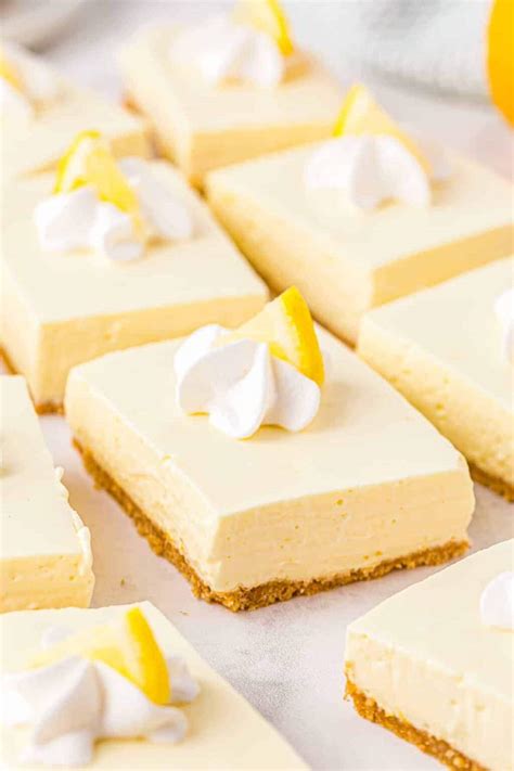 No Bake Lemon Cheesecake - Easy Dessert Recipes