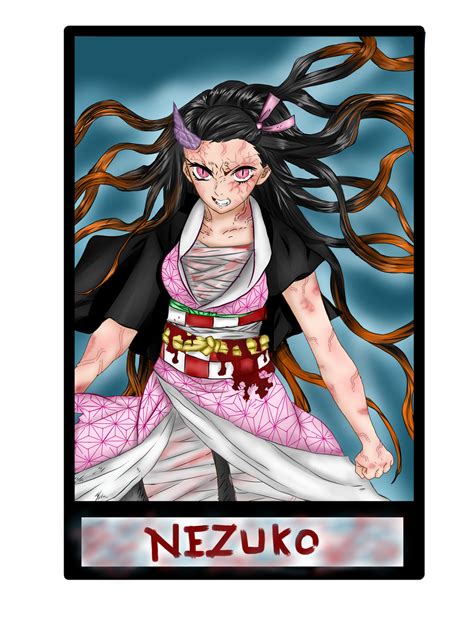 Nezuko Kamado ( demon form ) Kanae-chan - Illustrations ART street