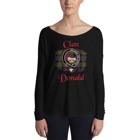 Clan Donald Tartan Ladies' Long Sleeve Tee