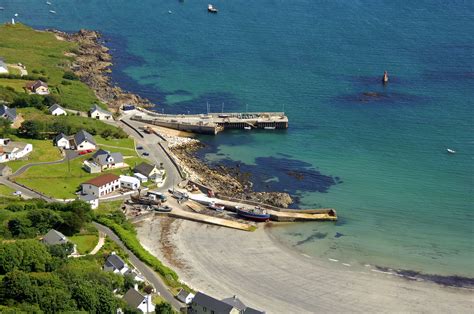 Leabgarrow Pier & Arranmore Ferry in Leabgarrow, Arranmore Island, County Donegal, Ireland ...