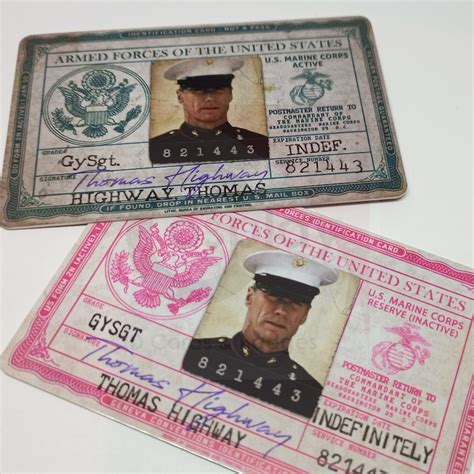 Us Military Id Card Sample