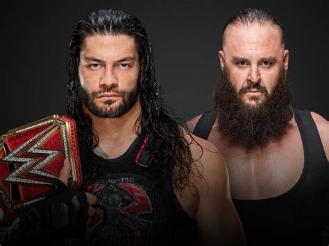 Roman Reigns vs. Braun Strowman Ends in Draw After Brock Lesnar ...