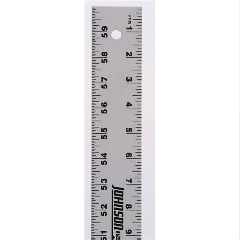 Johnson 60 in. Aluminum Straight-Edge Ruler-J60 - The Home Depot