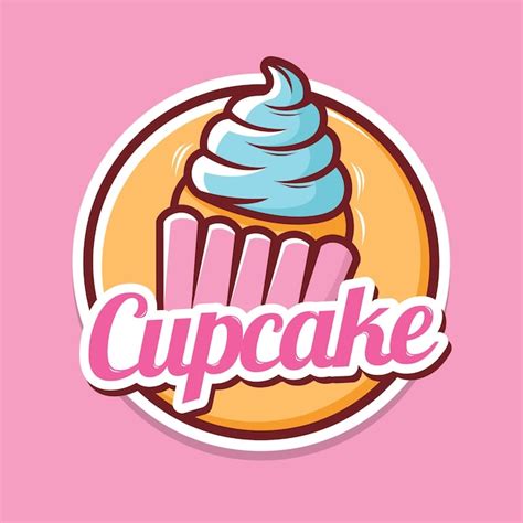 Premium Vector | Cupcake logo design