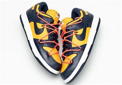 Off-White Nike Dunk Low Michigan Release Info + Photos | SneakerNews.com