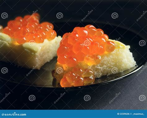 Caviar sandwich2 stock photo. Image of restaurant, close - 2239636