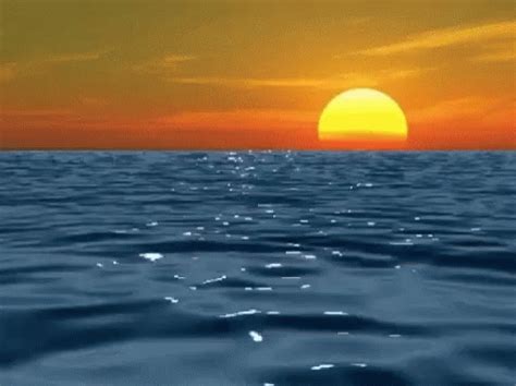Ocean Sunset GIF - Ocean Sunset - Discover & Share GIFs