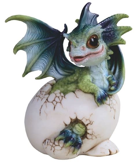 Trinx Dragon Baby in Egg Figurine | Wayfair