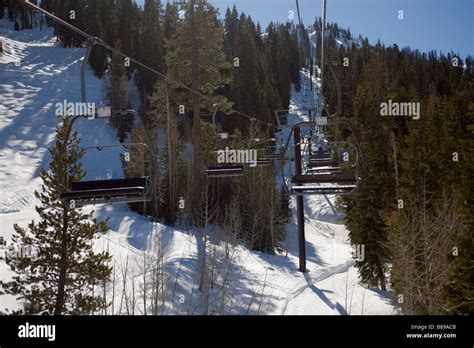 Olympic Valley, California; ski lift Stock Photo - Alamy