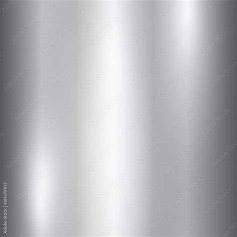 Vector foil silver metallic texture with shiny scratched surface, polished imitation background ...