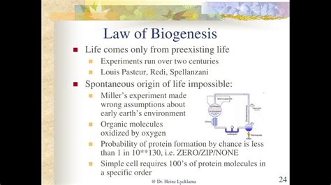 The Law of Biogenesis - YouTube