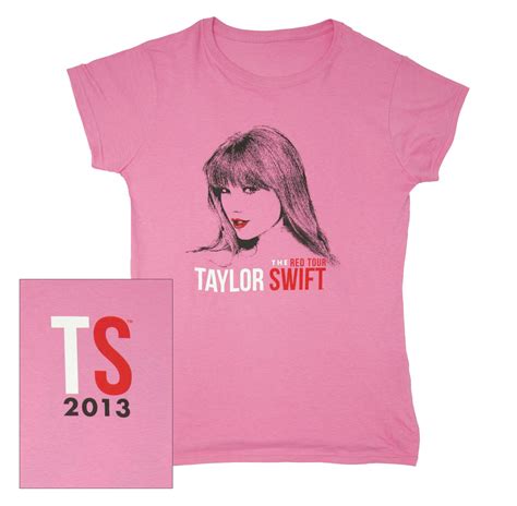 Pink Sketch Tour Tee | Taylor swift merchandise, Taylor swift shirts, Womens shirts