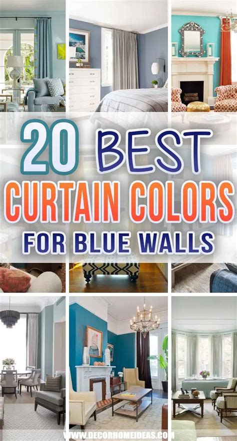 20 best curtain colors for blue walls in the living room, bedroom and ...