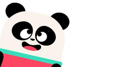 Happy Panda Sticker by Lingokids