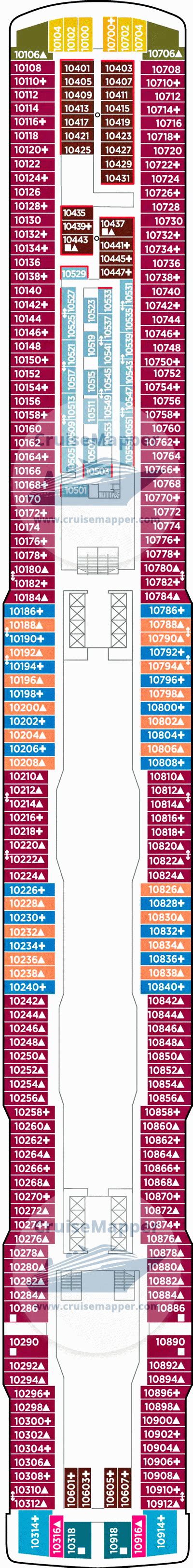 Norwegian Encore deck 10 plan | CruiseMapper