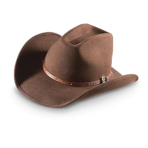 Scala™ Cowboy - style Wool Felt Western Hat - 221885, Hats & Caps at Sportsman's Guide