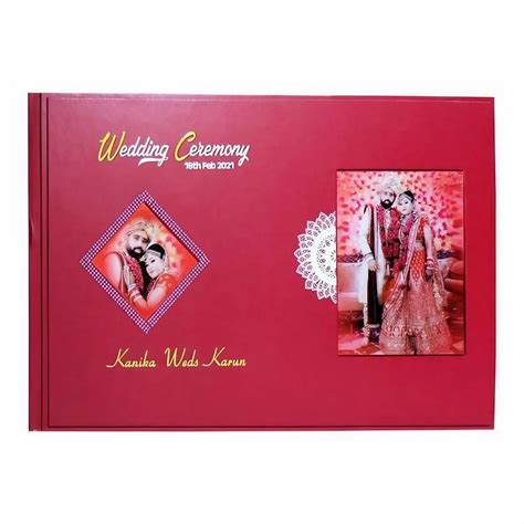 Printed Leather Cover Wedding Album at Rs 600/piece | Palam Village ...