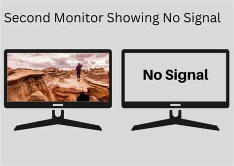 How to Fix Second Monitor Showing No Signal? - The Nature Hero