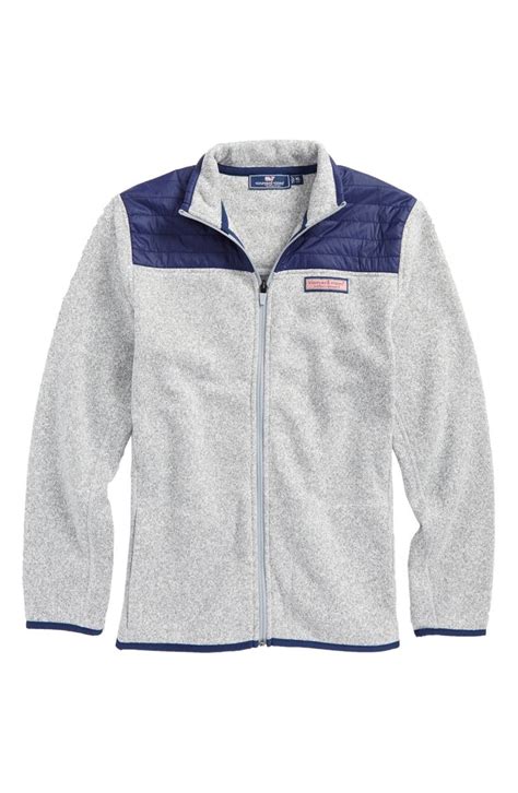 vineyard vines Full Zip Fleece Jacket (Big Boys) | Nordstrom