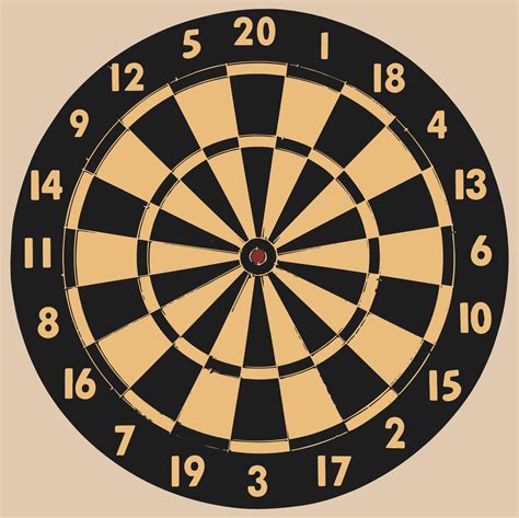 Vintage Dart Board Game 16416980 Vector Art at Vecteezy