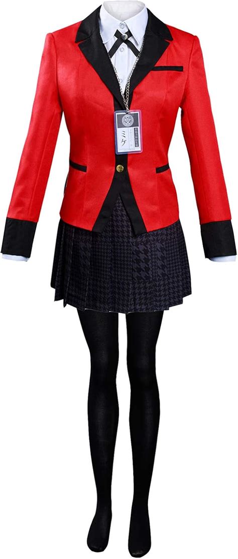 Buy Yumeko Jabami Cosplay Costume Uniform Compulsive Gambler Halloween ...