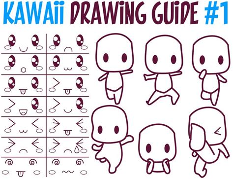 Guide to Drawing Kawaii Characters : Part 1 : How to Draw Kawaii People ...