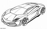 Lamborghini 21 coloring Page sketch template